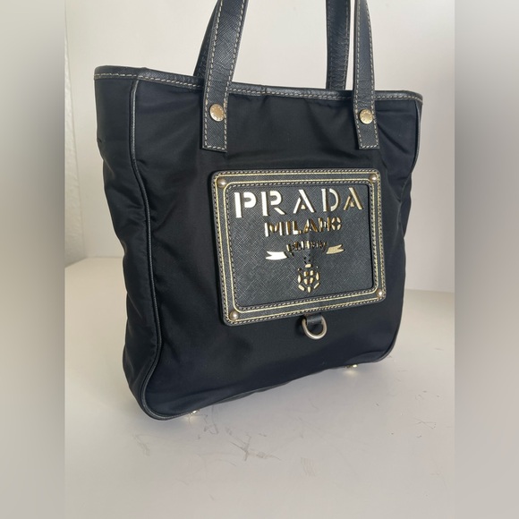 PRADA logo Vertical Tote Bag - Picture 16 of 16